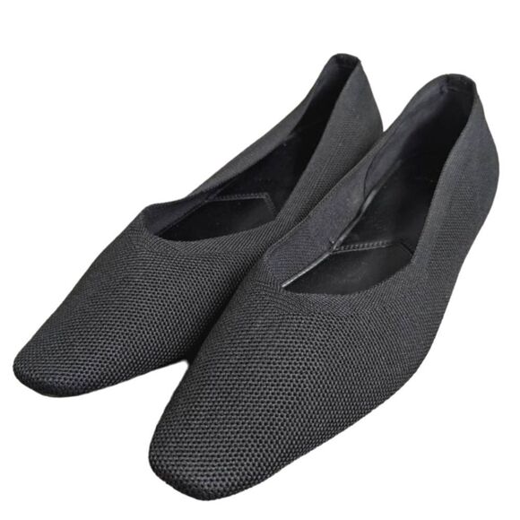 H by Halston Black Broadway knit pointed toe low block flat womens 10 - Picture 1 of 8